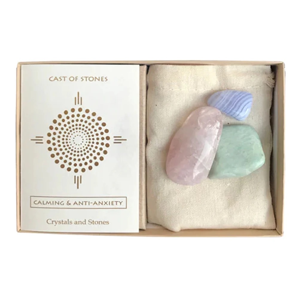 ✨ CAST OF STONES ✨ CALMING & ANTI-ANXIETY STONE SET.